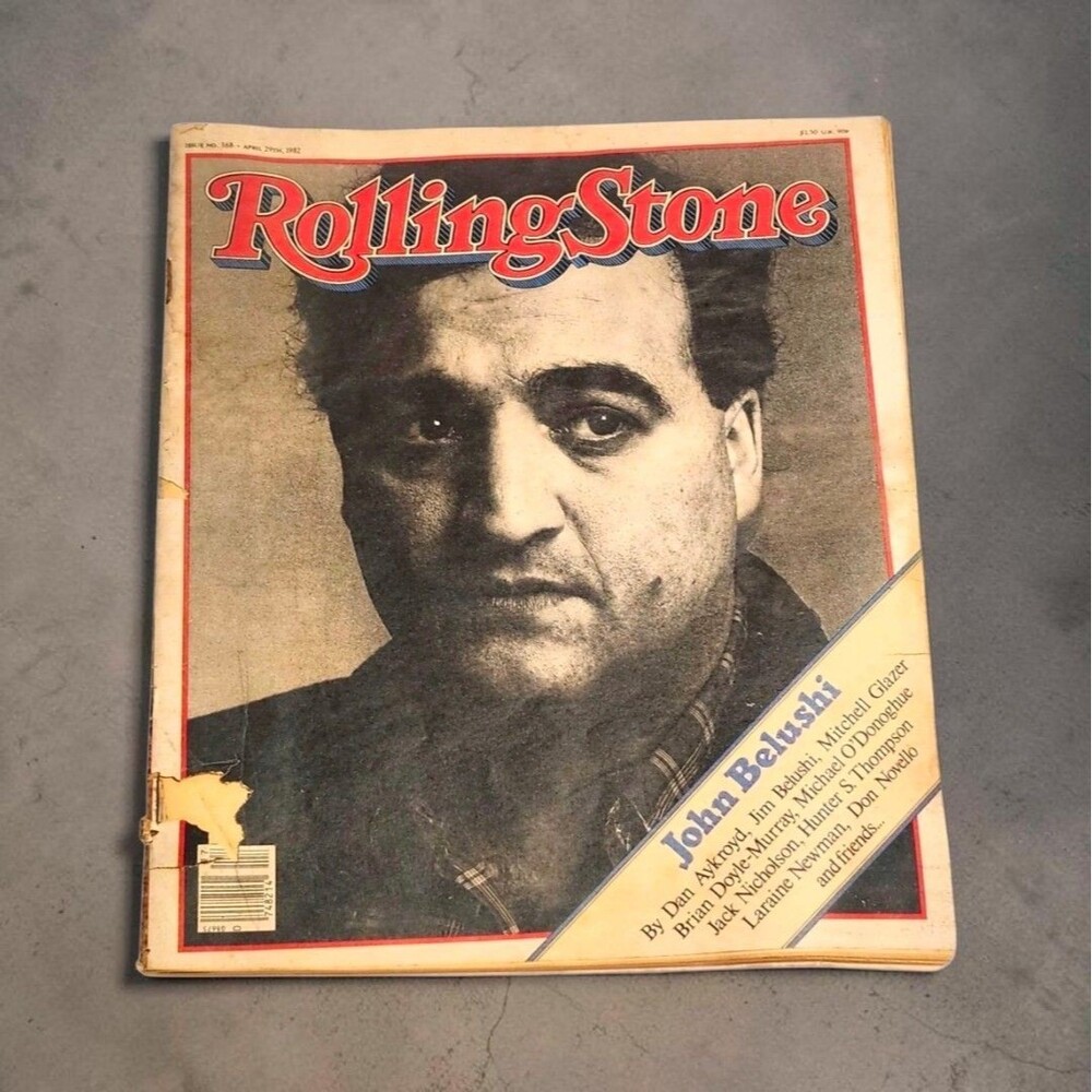 Rolling Stone Magazine 368 April 1982 John Belushi Tribute Memorial Cover SNL
